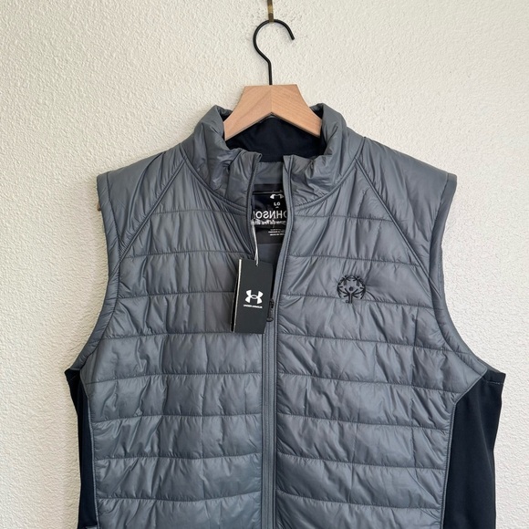 NWT Under Armour Storm Vest Men's Large Black Insulated Puffer Vest Logo Casual - Picture 2 of 10